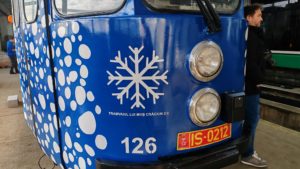 (AUDIO/FOTO) Tramvaiul lui Moș Crăciun revine la Iași!