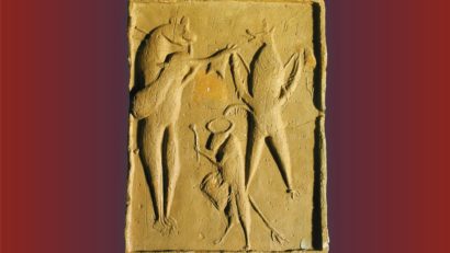 PIESE DE EXCEPȚIE DIN COLECȚIILE MUZEULUI DE ISTORIE A MOLDOVEI „Un cadru de film medieval: Cahla de sobă cu scenă de bestiar”