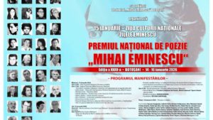 Ziua Culturii Naționale: Programul manifestărilor de la Botoșani-Ipotești