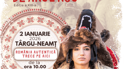 Neamţ: Parada mascaţilor – momentul central al Festivalului Obiceiurilor şi Tradiţiilor de Anul Nou de la Târgu-Neamţ