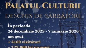 Record de vizitatori la Palatul Culturii din Iași în perioada sărbătorilor de iarnă