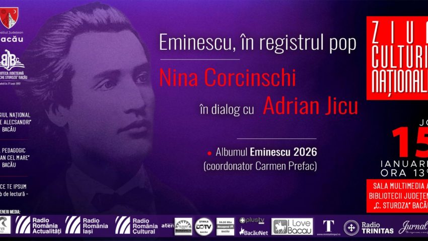 Ziua Culturii Naționale: La Bacău, provocare inedită – Eminescu, în registrul pop