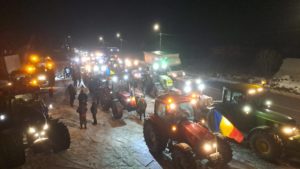 Protest spontan al fermierilor din județele Moldovei. Traficul rutier în zona Hanul Ancuței, perturbat