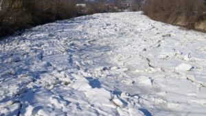 Monitorizarea fenomenelor de iarnă pe râul Bistrița, amonte de acumularea Izvorul Muntelui