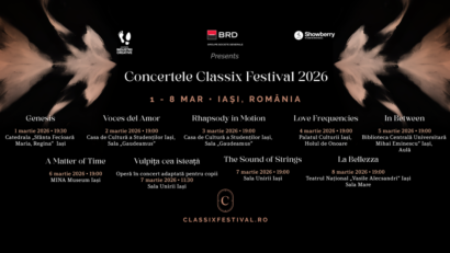 8 feb., orele 18.03-20.00: despre Classix Festival 2026, cu Dragoș Andrei Cantea, la Univers Muzical cu Daniela Vlad