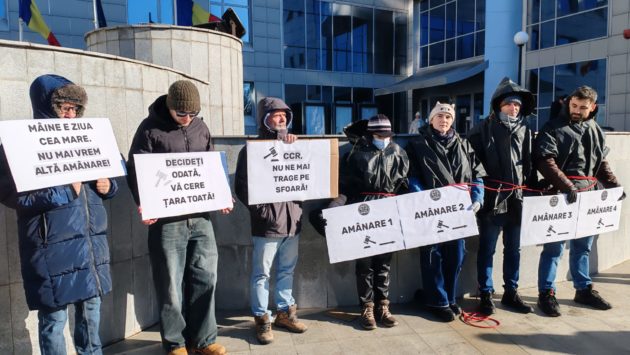 (AUDIO) Protest Reset Iași pentru decizia CCR privind pensiile magistraților