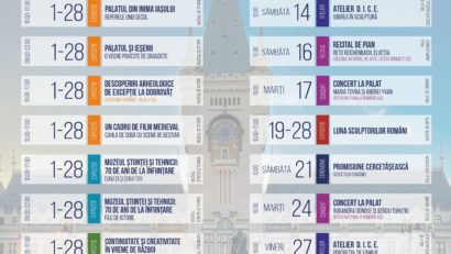 Iași: Februarie la Palat – evenimente sub semnul artei maeștrilor