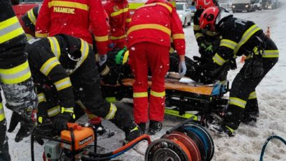 NEAMȚ: Accident rutier produs pe DN 2-E85, în satul Gherăeștii Noi din comuna Gherăești