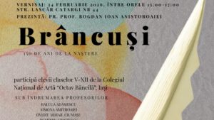 2026 „Anul Constantin Brâncuși” – 150 de ani de la naștere. Expoziție la Radio Iași a elevilor Colegiului Național de Artă ”Octav Băncilă” din Iași. Profesoarele Maria Morteci și Claudia Dascălu cu Mihai Florin Pohoață, la ”Pulsul Zilei” – 19.02.2026.