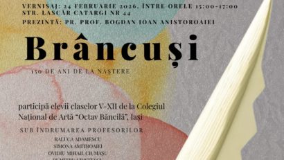 2026 „Anul Constantin Brâncuși” – 150 de ani de la naștere. Expoziție la Radio Iași a elevilor Colegiului Național de Artă ”Octav Băncilă” din Iași. Profesoarele Maria Morteci și Claudia Dascălu cu Mihai Florin Pohoață, la ”Pulsul Zilei” – 19.02.2026.
