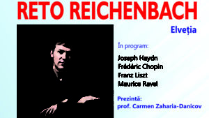 Complexul Muzeal Național „Moldova” Iași: Recital de pian – RETO REICHENBACH, Elveția 