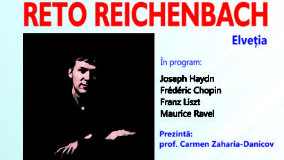 Complexul Muzeal Național „Moldova” Iași: Recital de pian – RETO REICHENBACH, Elveția 