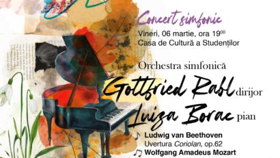 (AUDIO) Iași: Invitații Filarmonicii Moldova în Concertul Simfonic din 6 martie: pianista Luiza Borac și dirijorul Gottfried Rabl