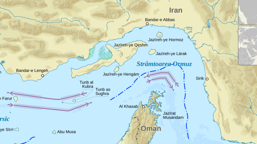 Zeci de nave şi marinarii lor sunt blocaţi în jurul Strâmtorii Ormuz