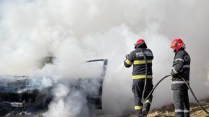 Mașină arsă în județul Botoșani