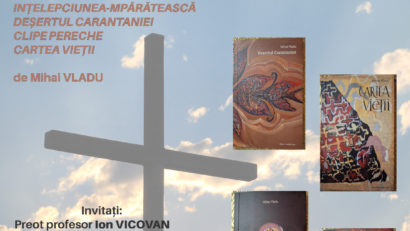 Iași: 2 mai, Piatra Neamț: 3 mai, lansarea volumelor de poezii de Mihai Vladu