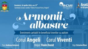 Împreună pentru tinerii și adulții cu autism! „Armonii albastre”, concert caritabil la Iași, duminică 26 aprilie