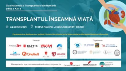 Iașiul găzduiește Ziua Națională a Transplantului – „Transplantul înseamnă viață” (24 aprilie 2026