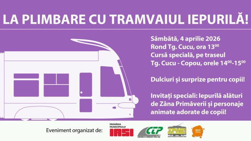 (AUDIO) Tramvaiul „Iepurilă” revine pe traseele din Iași, lansare astăzi la ora 13:30