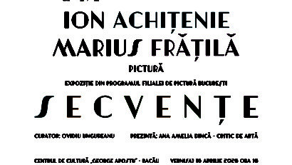 Expoziția „SECVENȚE”, Ion Achițenie și Marius Frățilă