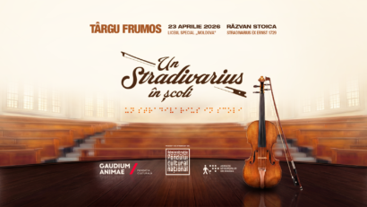 Un Stradivarius în școli, ediție pentru copiii cu deficiențe de vedere, la Târgu Frumos și Pașcani – 23 aprilie