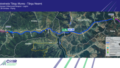 CNIR a semnat contractul de supervizare pentru lotul 2B Grințieș-Pipirig al Autostrăzii A8 Târgu Mureș-Târgu Neamț