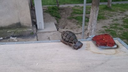 Galaţi: Grenadă defensivă descoperită între blocuri, pe un bulevard din municipiul reşedinţă