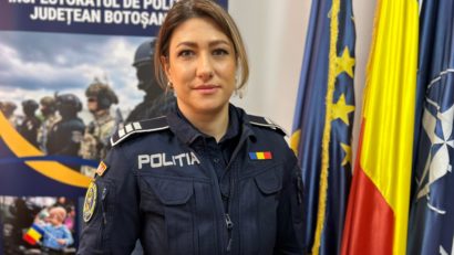 (FOTO) O polițistă din cadrul Biroului Rutier Botoșani, apreciată de colegii din Franța