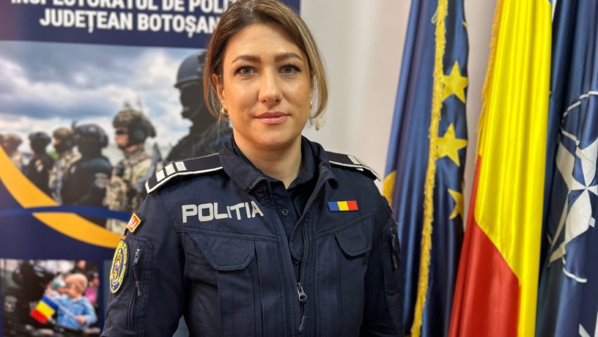 (FOTO) O polițistă din cadrul Biroului Rutier Botoșani, apreciată de colegii din Franța