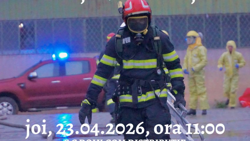 Exercițiu ISU de amploare la Roma, Botoșani, la sediul unei societăți și în zonele adiacente