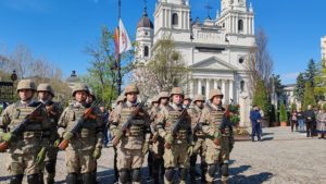 (AUDIO/ VIDEO) Ziua Forțelor Terestre, marcată de „Lupii Negri” din Batalionul 151 Infanterie „Războieni”