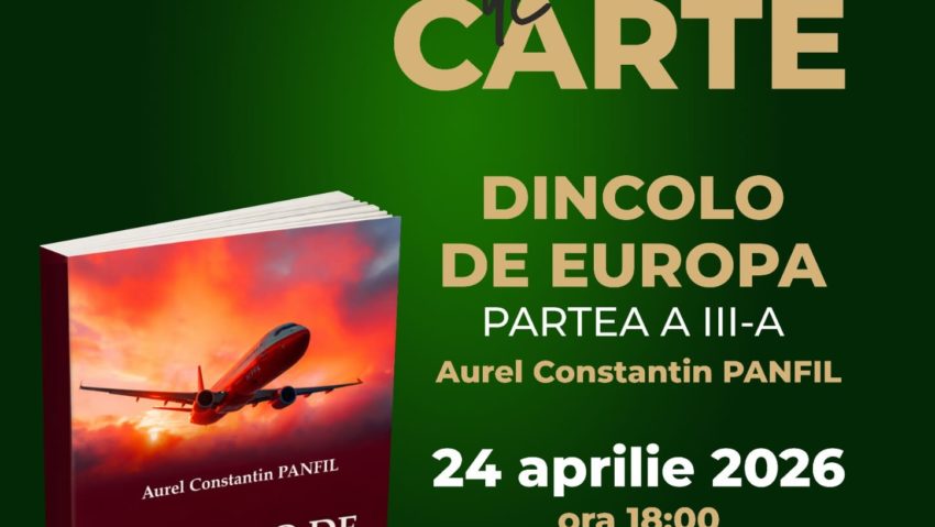 Lansare de carte la Muzeul Unirii Iași: „Dincolo de Europa”, însemnări de călătorie semnate Aurel Panfil