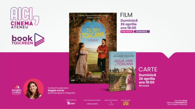 Cinema Ateneu Iași lansează Book-to-Screen – un nou club de film & carte, în parteneriat cu Cărturești Iași