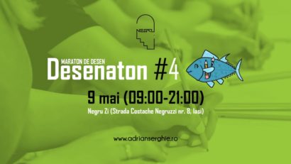 Desenaton – maraton de desen. Artistul ilustrator Adrian Serghie, în matinal cu Adina Șuhan