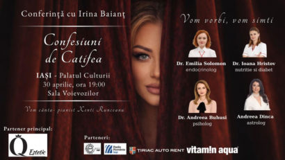 „Confesiuni de Catifea” ajunge la Iași – o conferință despre ceea ce nu se vede într-o femeie