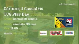 Cărturești Casual TCG Play Day: gaming offline și timp analog, în fiecare săptămână, la Cărturești Felicia Iași