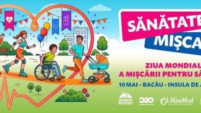 Bacăul se pune în mișcare: eveniment dedicat sănătății și comunității, pe 10 mai, la Insula de Agrement