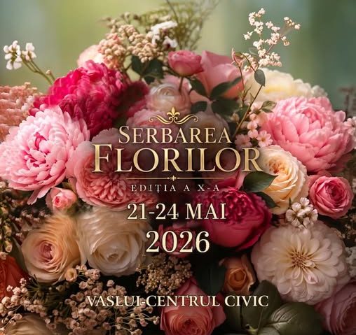 Primăvara înflorește din nou în inima Vasluiului! SERBAREA FLORILOR revine anul acesta într-o ediție aniversară