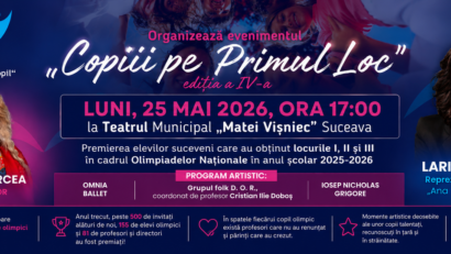 Fundația Ana – Inimă de Copil: Copiii pe primul loc – ediția a IV-a, la Teatrul Municipal „Matei Vișniec” Suceava