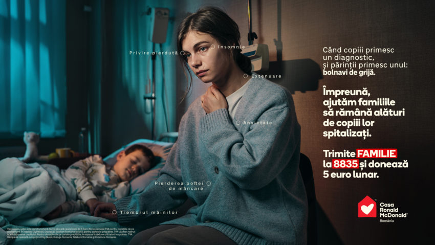 Casa Ronald McDonald România: Aproape 60% dintre mamele copiilor internați în spitale raportează simptome de depresie, în timp ce 50% se confruntă cu anxietate