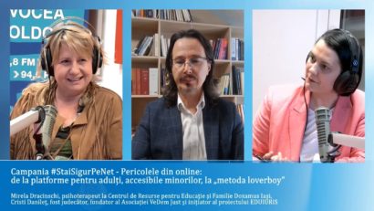 #StareaEducației: Campania Radio România – #StaiSigurPeNet – ”Dark web-ul și pornografia infantilă sunt pericole reale pentru copii”, avertisment lansat de fostul judecător Cristi Danileț/ ”Rușinea îi face pe copii să ascundă abuzul”, atrage atenția psihoterapeutul Mirela Dracinschi