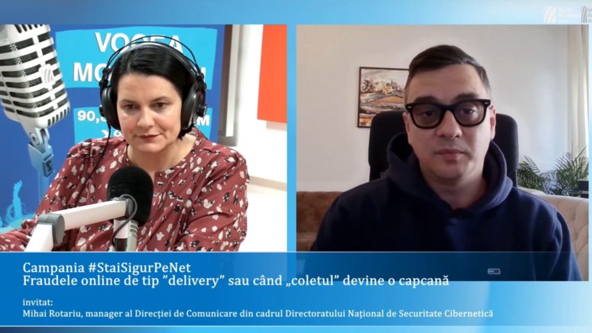 #StareaEducației: Campania Radio România – #StaiSigurPeNet – Fraudele online de tip delivery și cum profită infractorii de rutina noastră digitală. Mihai Rotariu, manager comunicare DNSC: ”Trebuie să ne facem niște reflexe de securitate în online, așa cum avem în viața reală.”