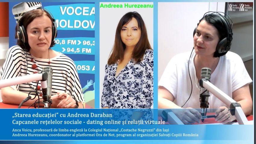 #StareaEducației: Campania Radio România – #StaiSigurPeNet – Capcanele rețelelor sociale: dating online și relații virtuale. Prof. Anca Voicu: ”Adolescenții trebuie să învețe să spună nu atunci când apar semnale de alarmă și să aibă curajul să se retragă dintr-o situație periculoasă.”