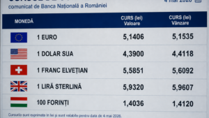 Euro a depăşit 5,20 lei la tranzacţiile de pe piaţa interbancară