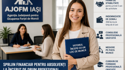 (AUDIO) AJOFM Iași: Prime de stabilitate și indemnizații de șomaj pentru absolvenții care se angajează