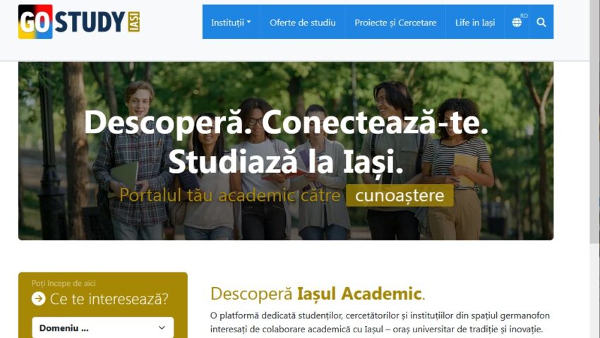A fost lansată platforma bilingvă „Go Study Iași”, dedicată promovării internaționale a Iașului academic în spațiul germanofon