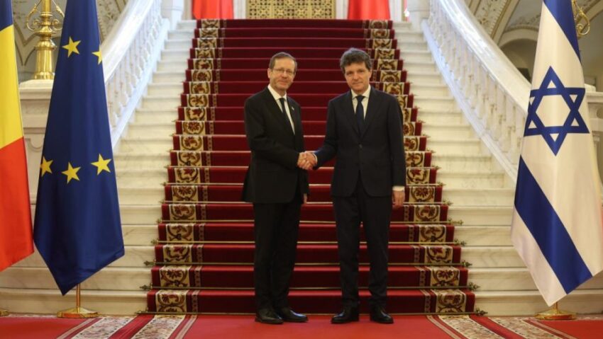 Declarații de presă comune ale președinților Israelului și României