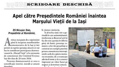 (AUDIO) Rabinul Josef Wasserman, scrisoare deschisă către președintele Nicușor Dan