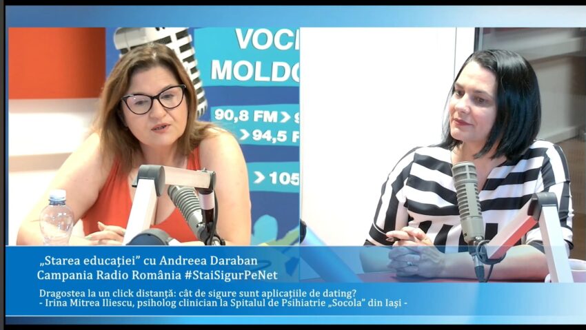 #StareaEducației: Campania #StaiSigurPeNet – Dragostea la un click distanță. Cum folosim aplicațiile de dating fără să devenim victime. Psihologul Irina Mitrea Iliescu : „Manipulatorii exploatează nevoile fundamentale ale oamenilor.”