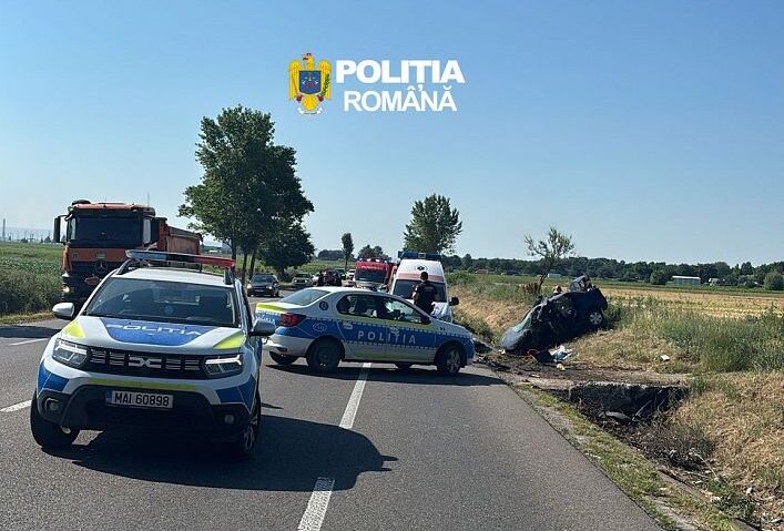 Vrancea: Un şofer a murit într-un accident produs pe DN 2 – E85, în afara municipiului Adjud